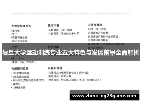 复旦大学运动训练专业五大特色与发展前景全面解析
